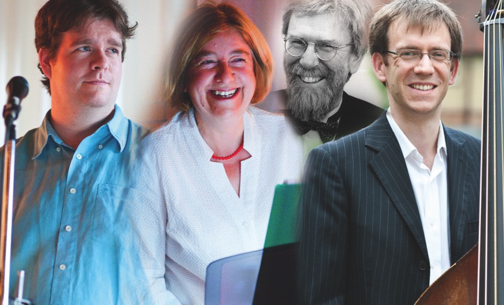 A photomontage of the Abbey Jazz Quartet